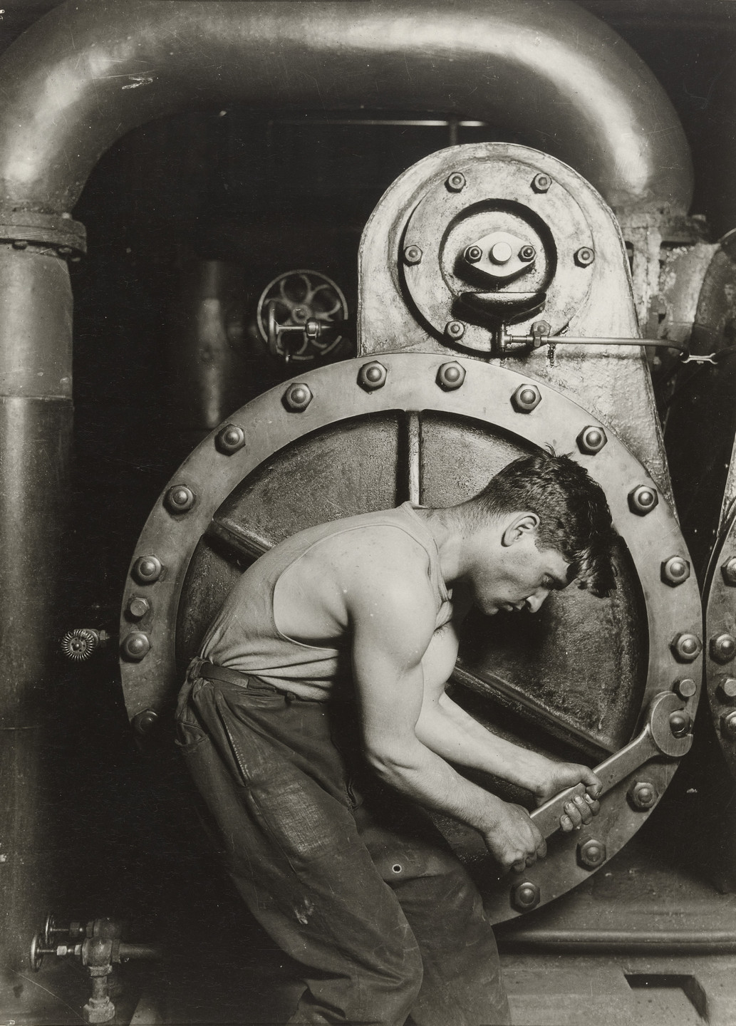 Lewis Wickes Hine. Steamfitter. 1920