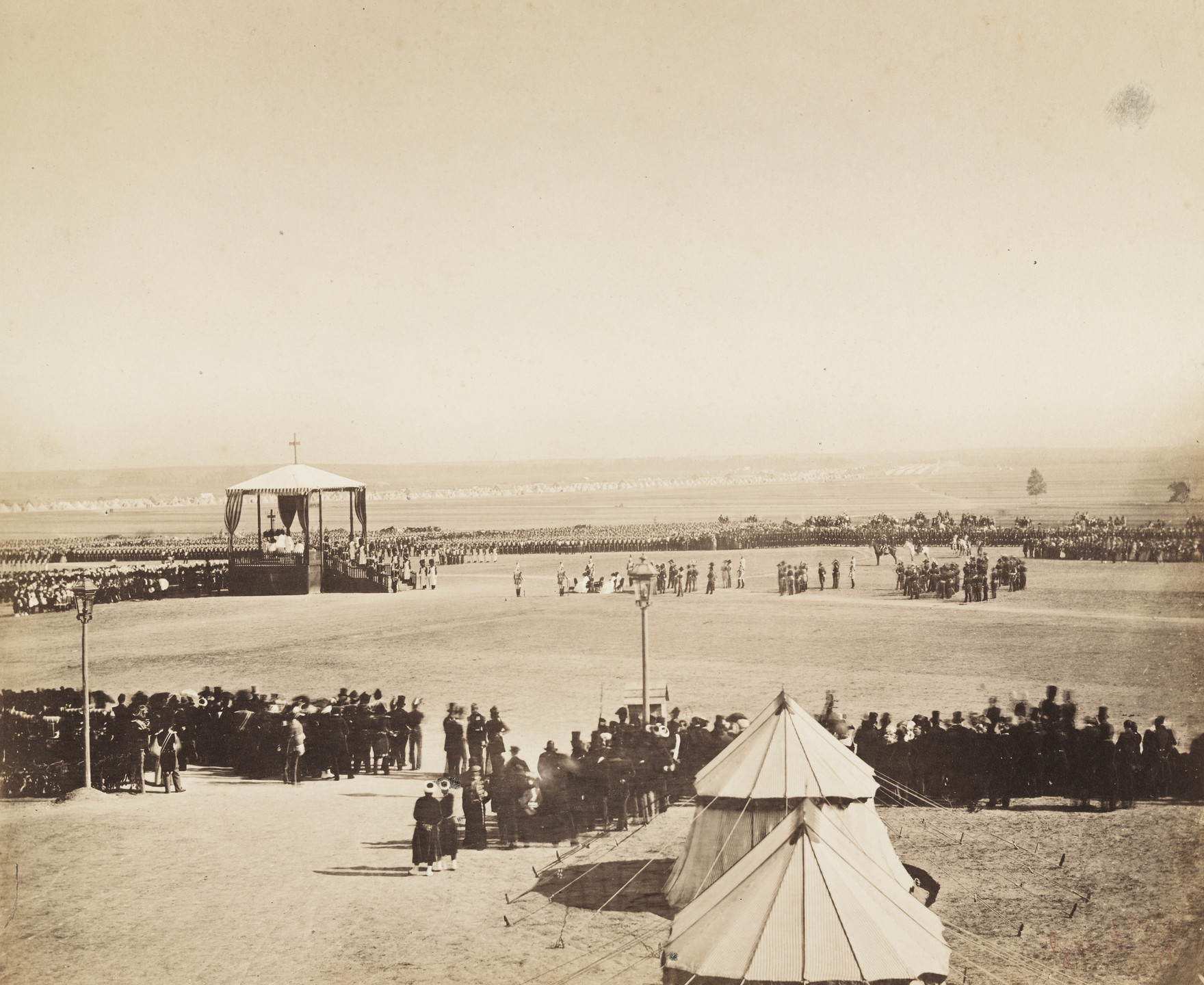 Gustave Le Gray. Untitled from the portfolio Souvenirs du Camp de Chalons. 1857