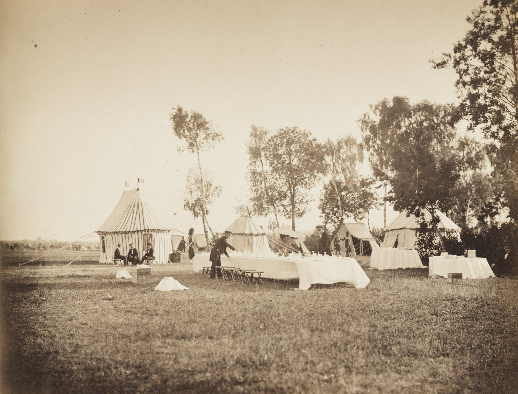 Gustave Le Gray. Setting the Emperor's Table