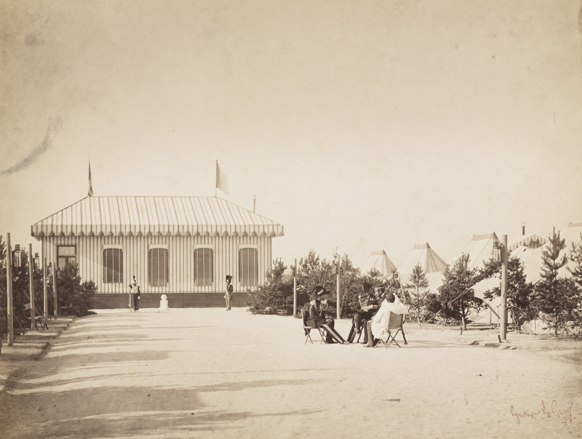 Gustave Le Gray. Untitled from the portfolio Souvenirs du Camp de Chalons. 1857