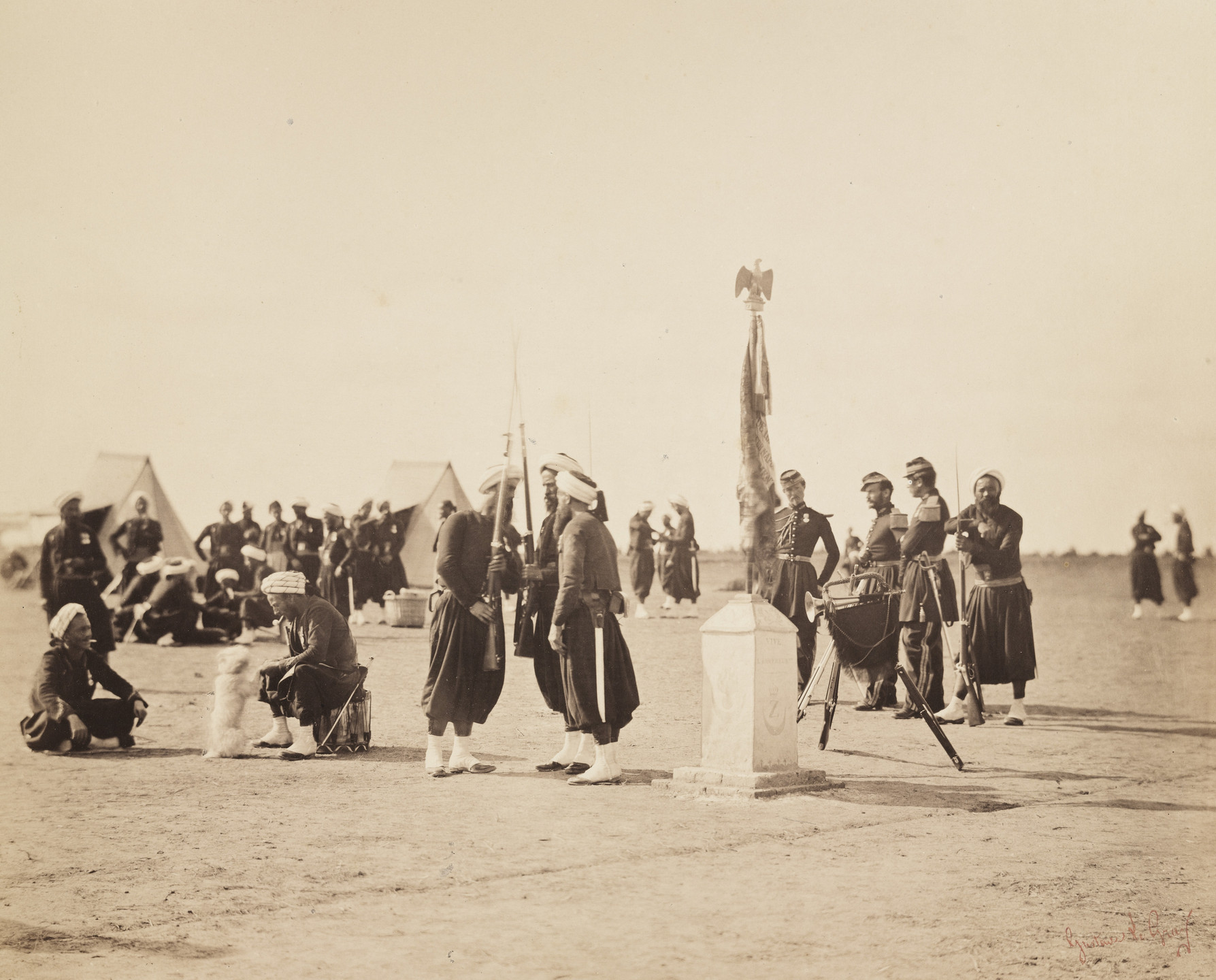 Gustave Le Gray. Untitled from the portfolio Souvenirs du Camp de Chalons. 1857