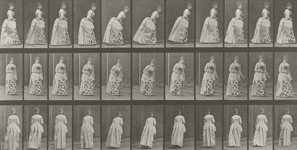 Woman Curtseying: Plate 198 from Animal Locomotion (1887)