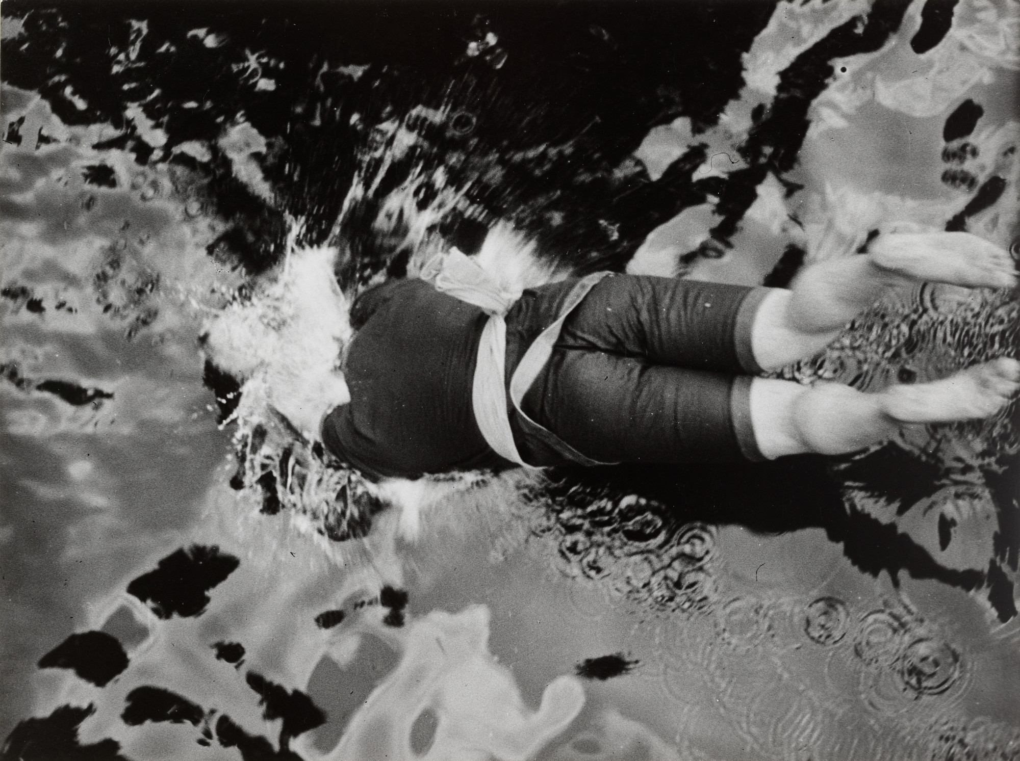 Jacques-Henri Lartigue. My Cousin Jean Haguet, Swimming Pool at Château de Rouzat