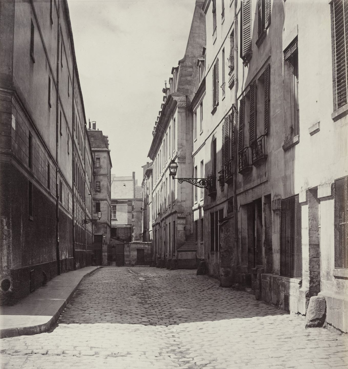 Charles Marville. Rue de Reims, from Rue des Sept -Voies. 1865-69
