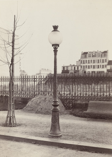 Charles Marville. Parc Monceau (Lacarrière Model with Globe). 1870s