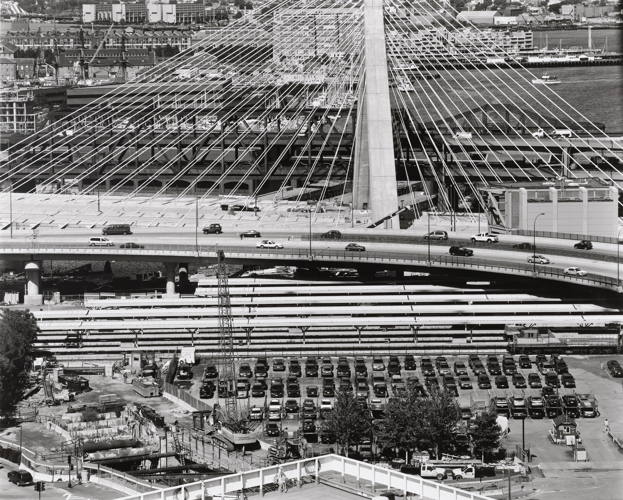 Nicholas Nixon. View of North Station and Clarkstown, Boston, Massachusetts