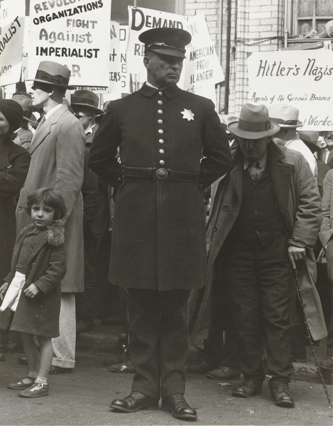 Dorothea Lange. Street Demonstration, San Francisco. 1933-34