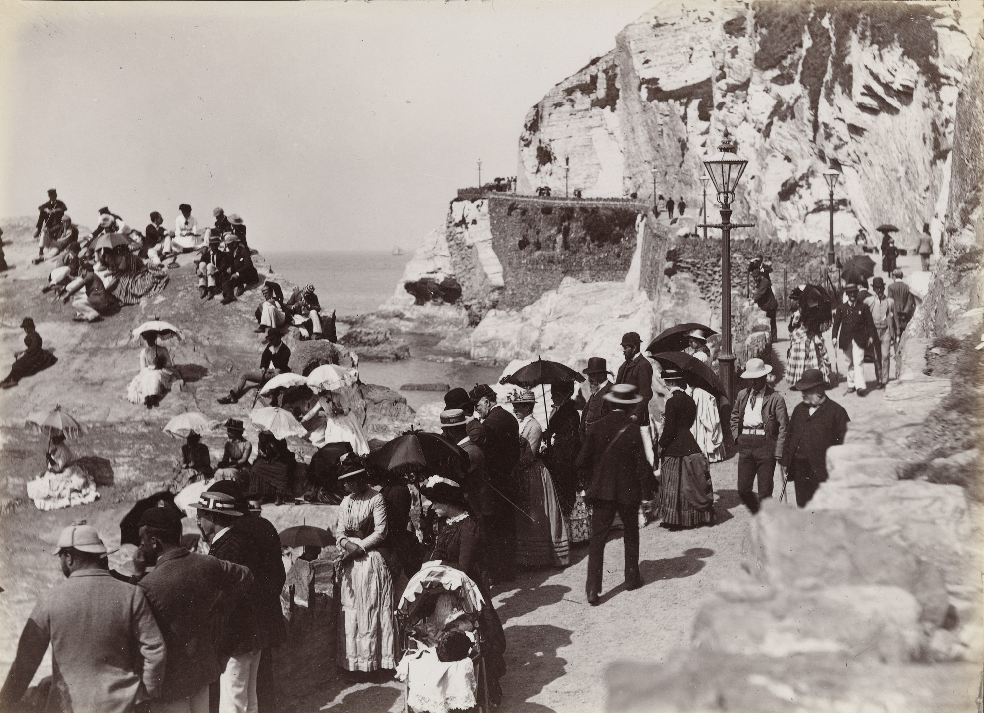 Francis Bedford. Ilfracombe, Captstone Parade. 1855-91