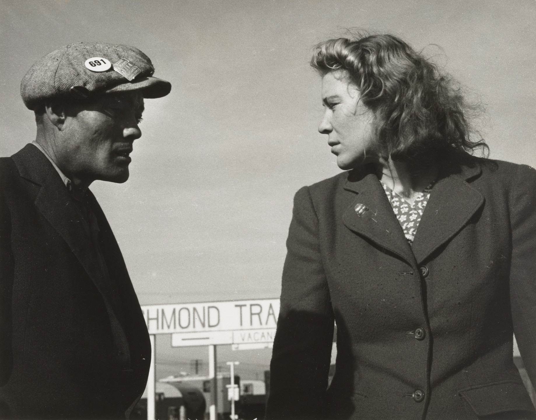 Dorothea Lange. Argument in Trailer Court. 1944