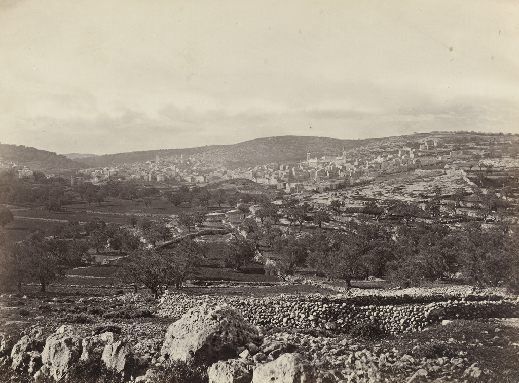 Hebron and the Plain of Mamre, with Mosque Covering the Cave of Machpelah (#559)