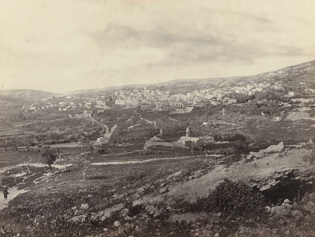 Nazareth, from the East, with the Well of the Virgin (#595)