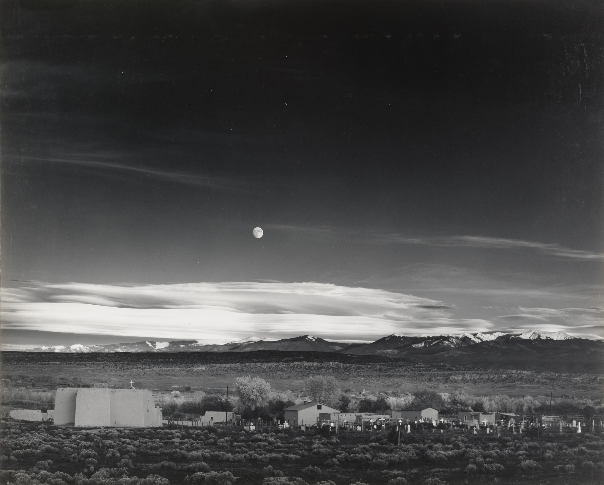 Ansel Adams. Moonrise, Hernandez, New Mexico