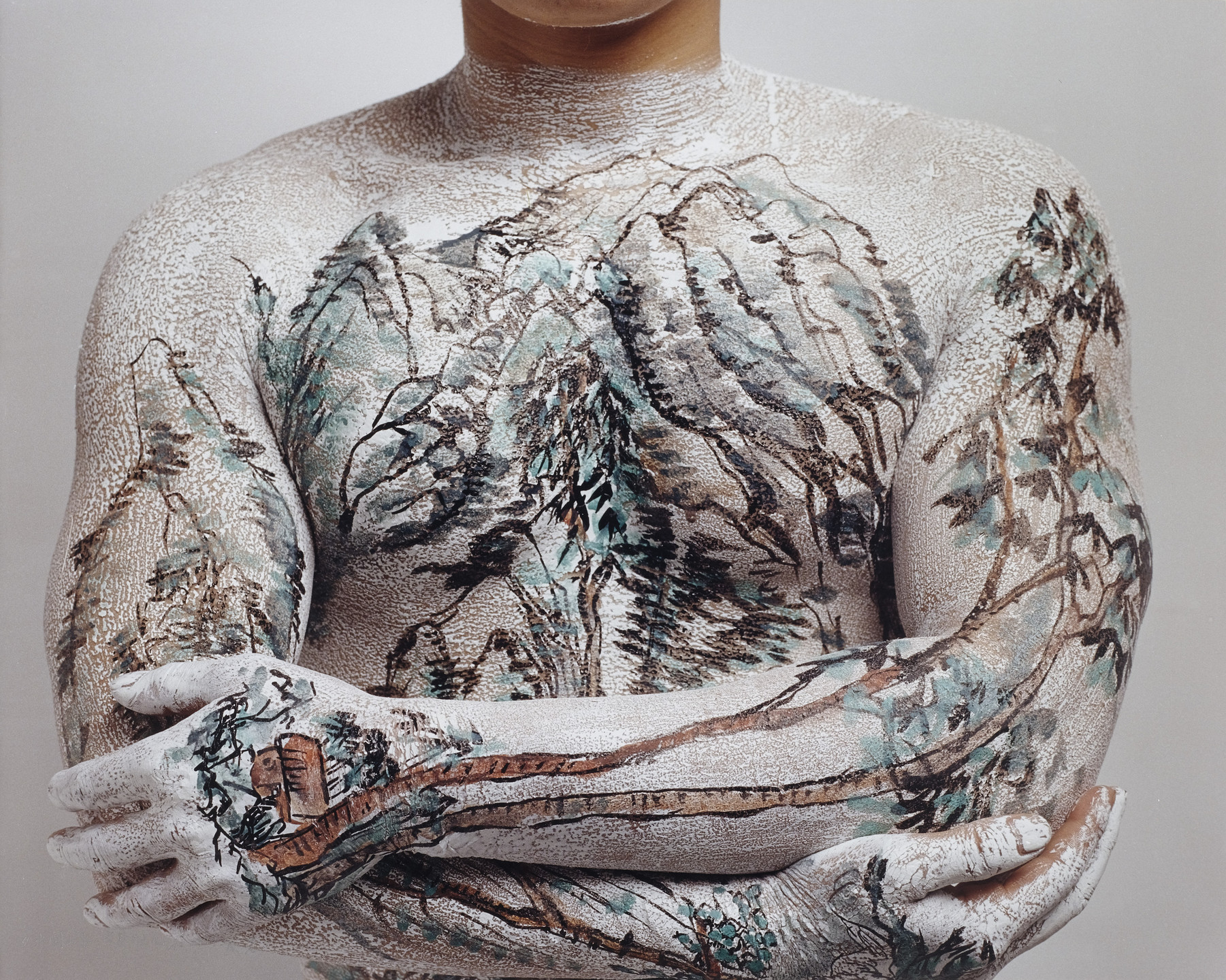 Huang Yan. Chinese Landscape Tattoo No. 9. 1999