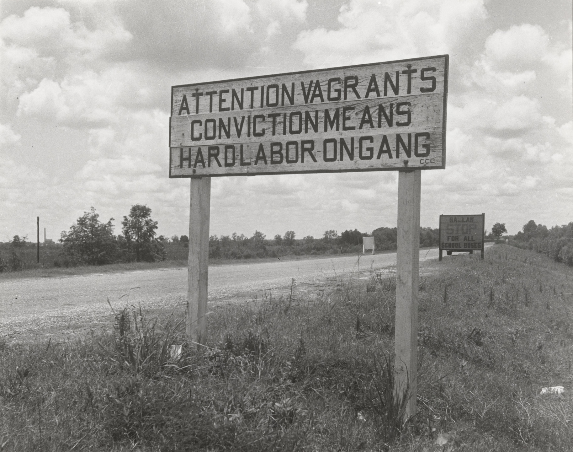Dorothea Lange. Georgia Road Sign. 1938