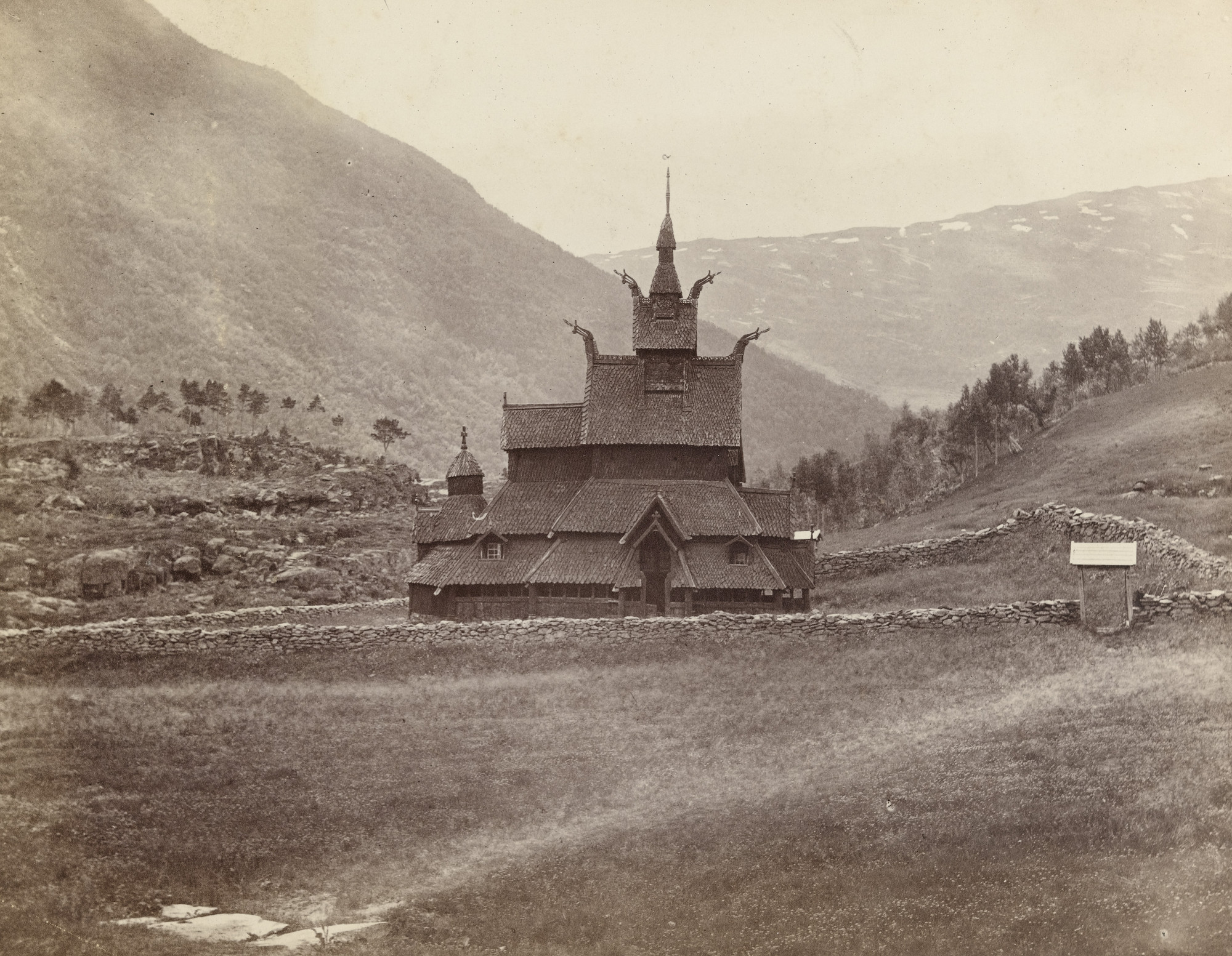 Henry Rosling. Ancient Wooden Church, Borgund, Norway