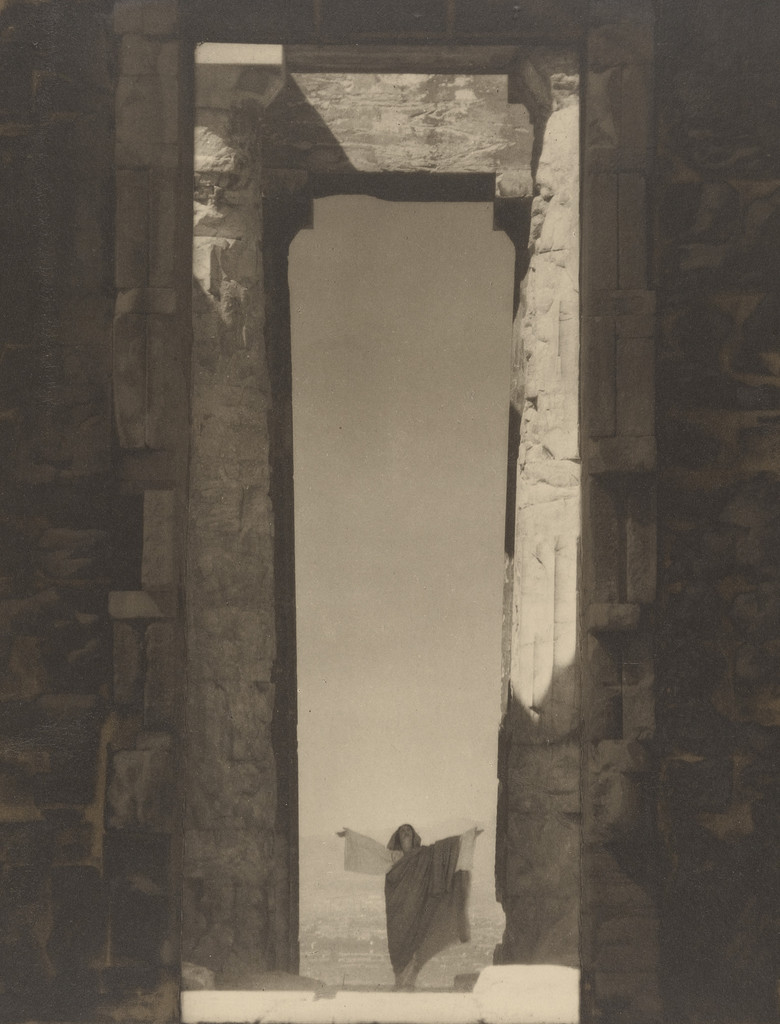 Isadora Duncan at the Portal of the Parthenon