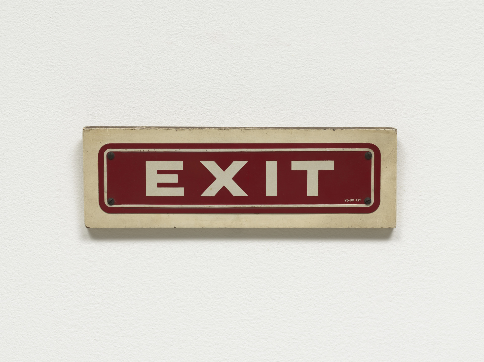 George Brecht. Exit. 1961, realized c. 1962–63