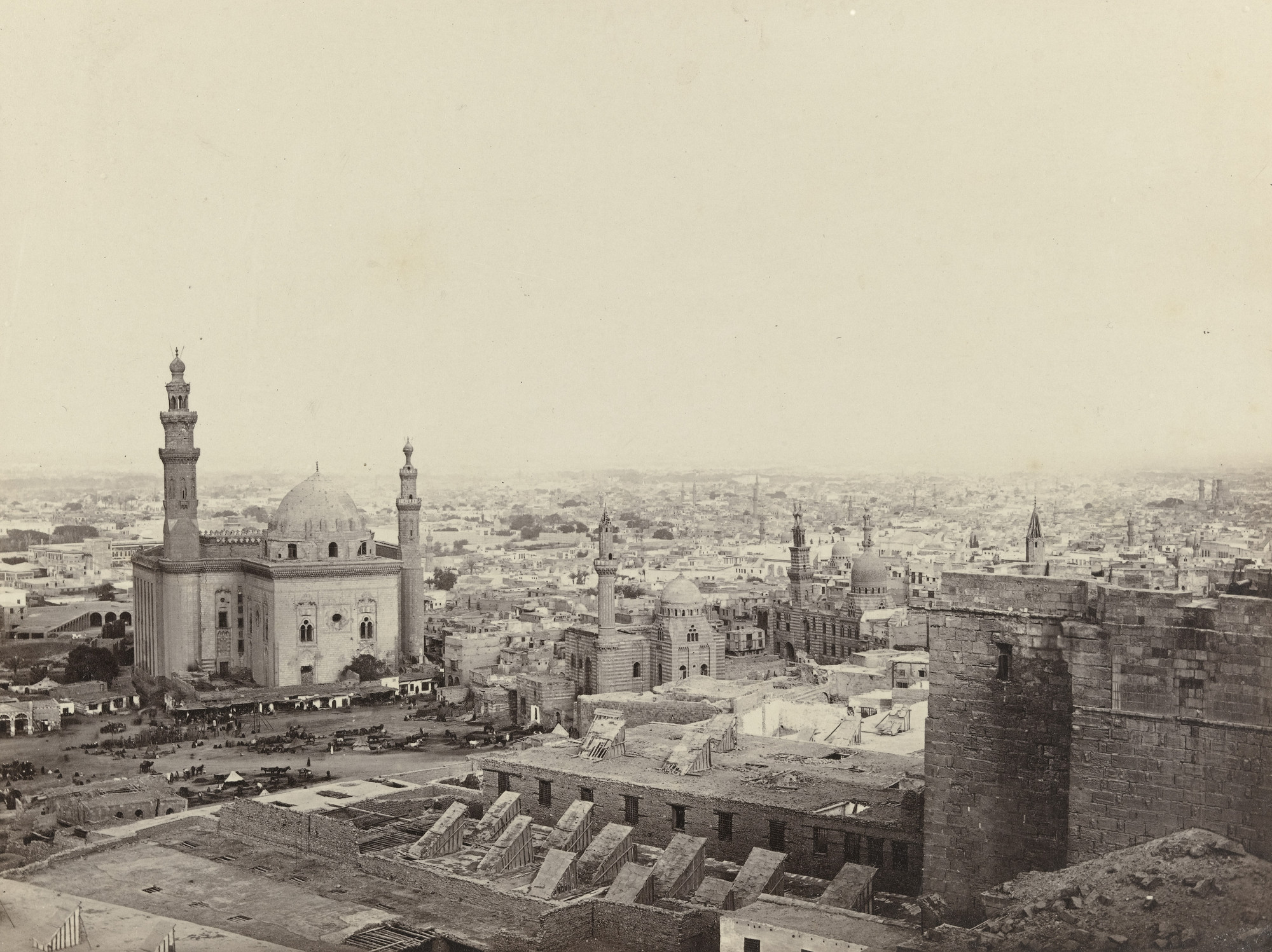 Francis Frith. Cairo, From the Citadel, with the Mosque of Sultan Hussan