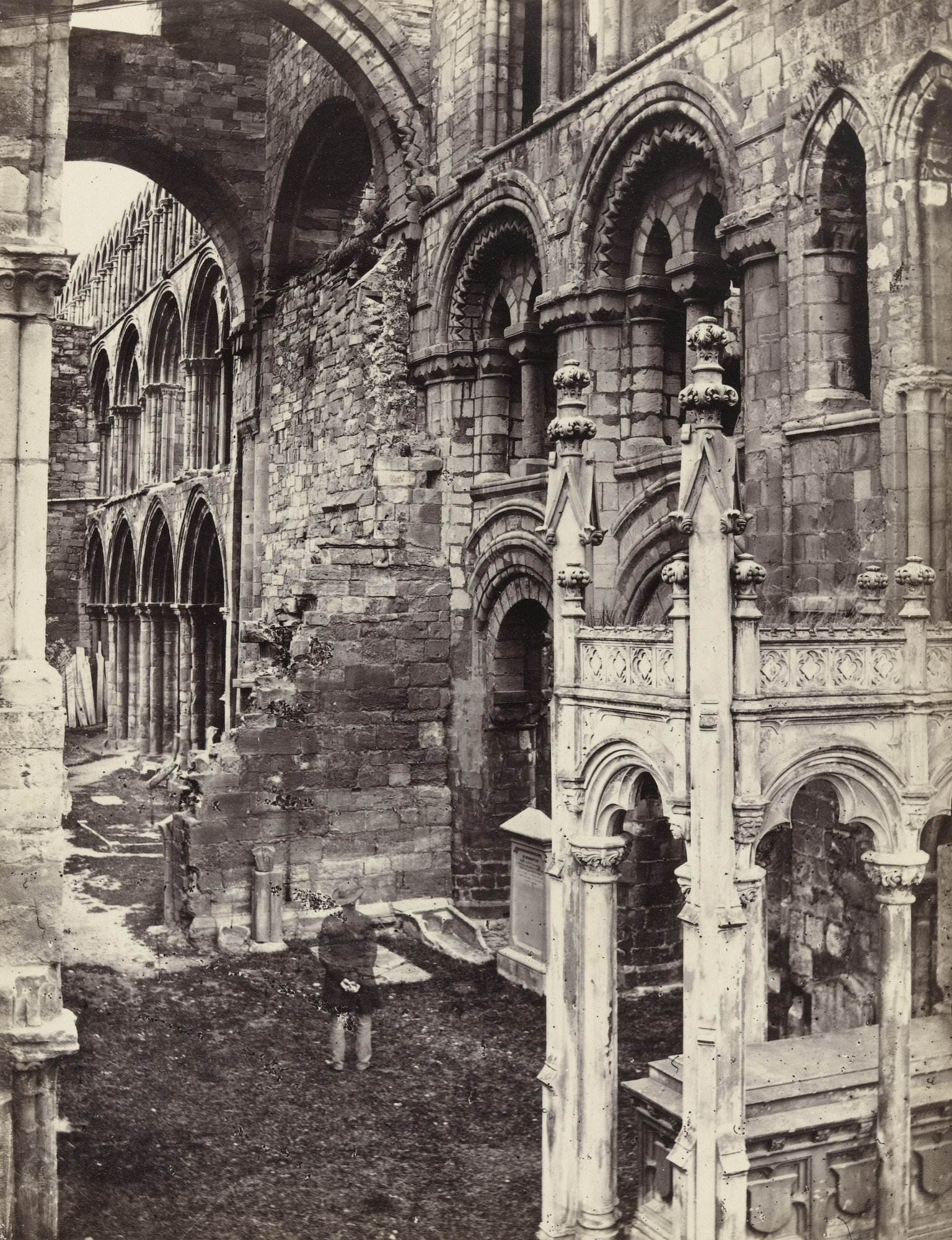 Francis Frith. Idburg Abbey, Interior