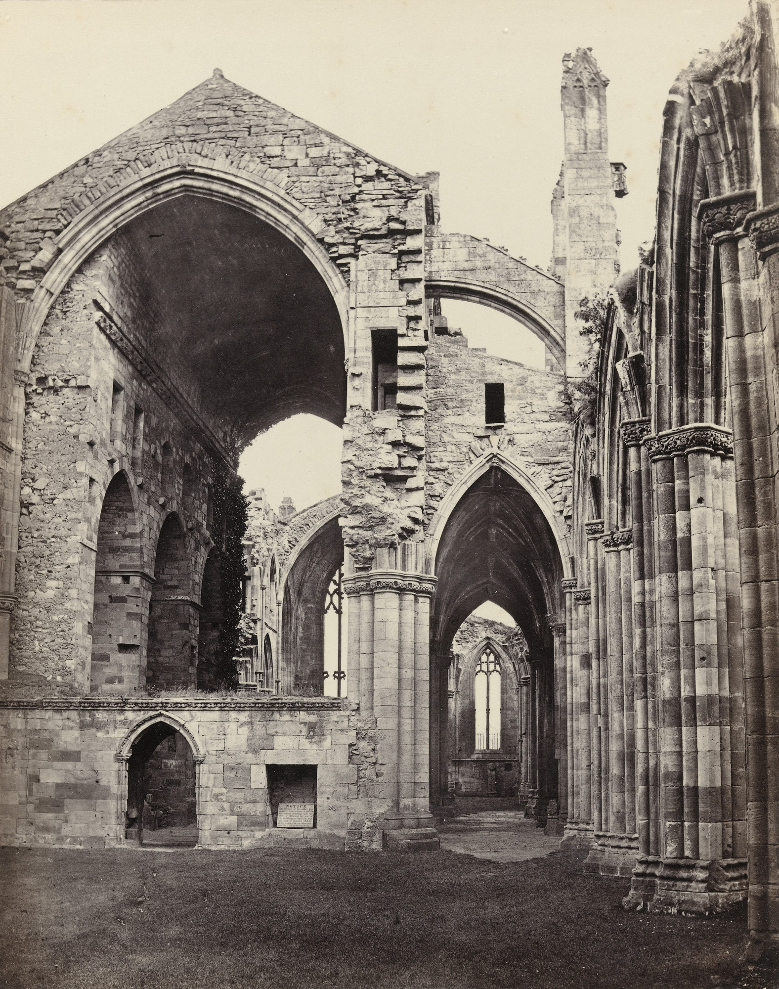 Francis Frith. Melrose Abbey, Interior