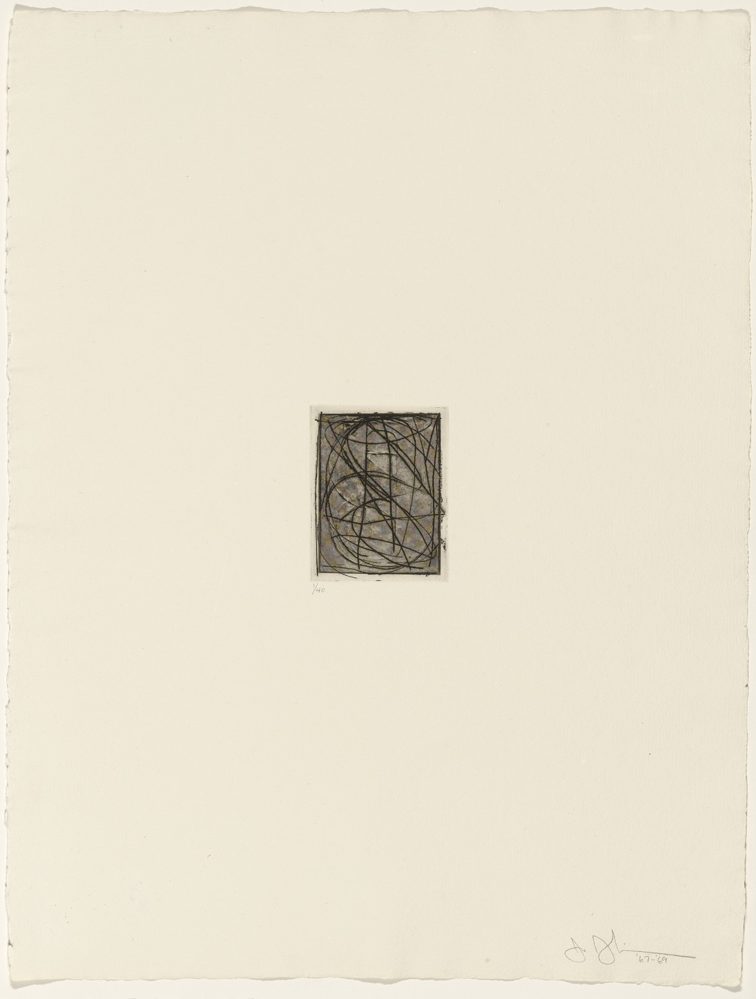 Jasper Johns. 0 through 9 from 1st Etchings-2nd State. 1967–69, published 1969