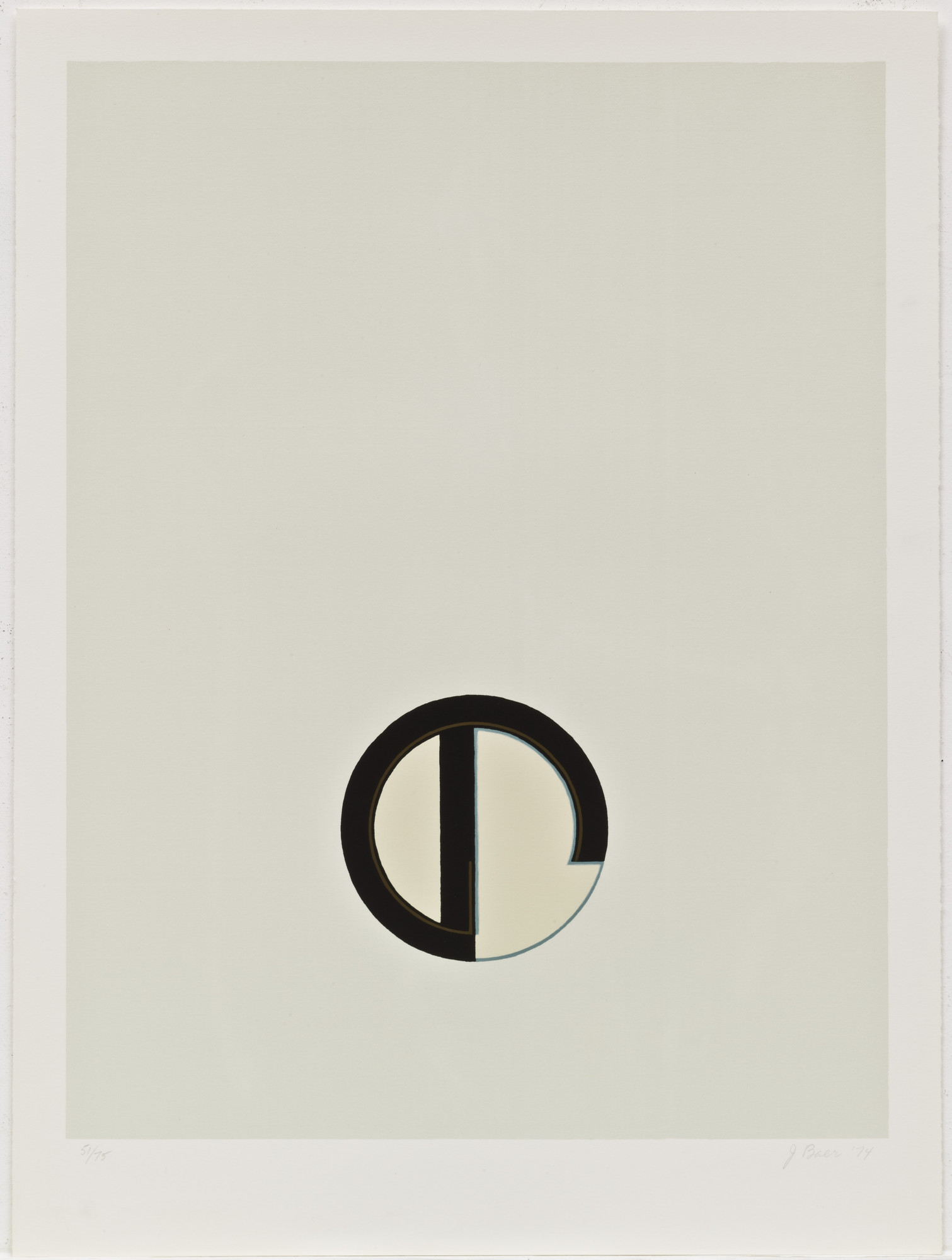 Jo Baer. Untitled from Cardinations