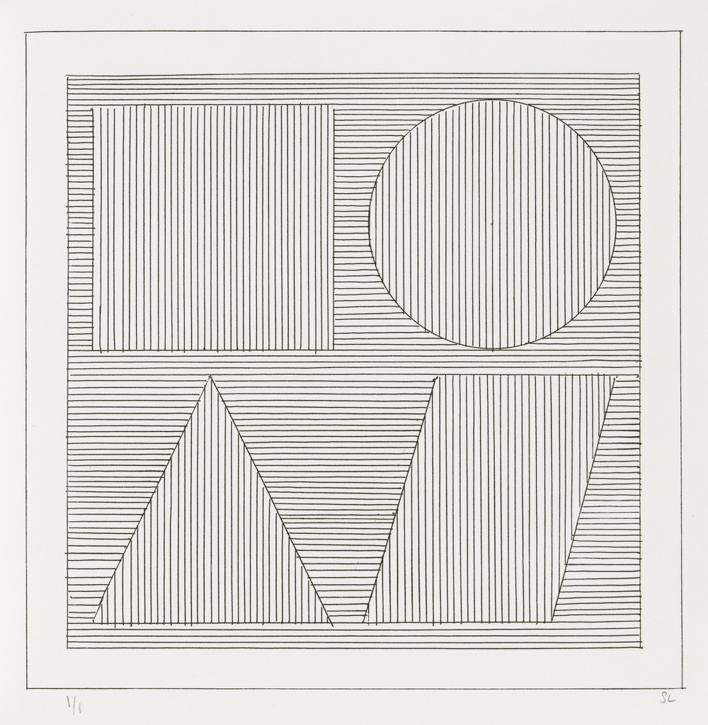 Plate (folio 45) from Six Geometric Figures and All Their Combinations, Volume II