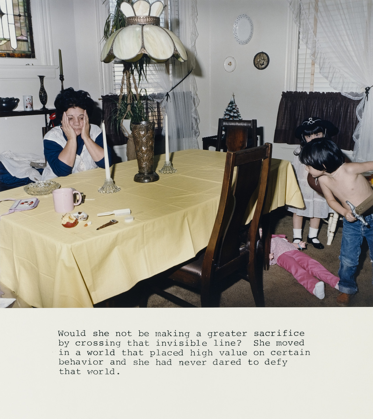 Mary E. Frey. Untitled from the series Real Life Dramas. 1984-87
