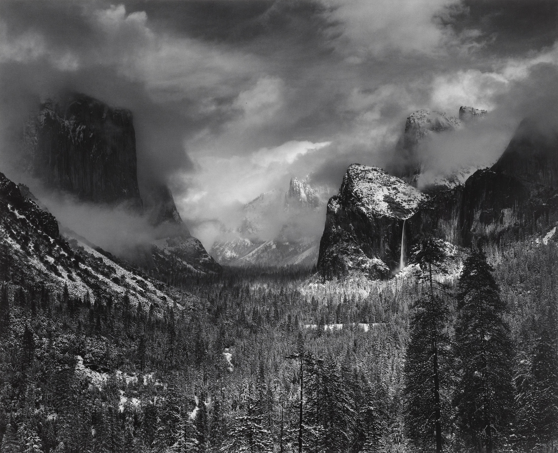 Ansel Adams. Clearing Winter Storm, Yosemite National Park, California. 1944