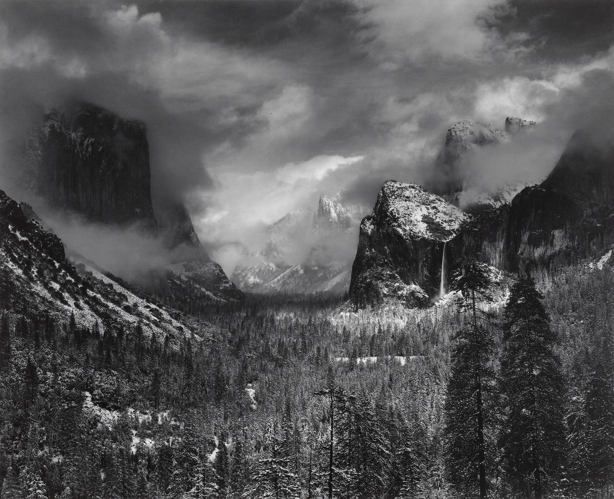 Ansel Adams. Clearing Winter Storm, Yosemite National Park