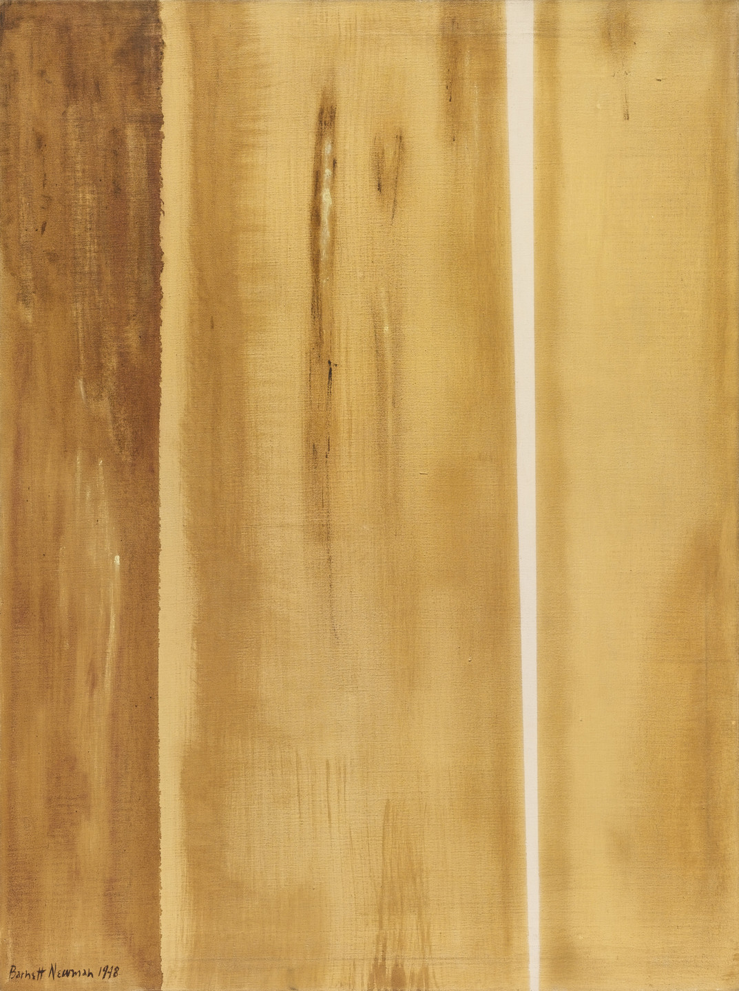 Barnett Newman. Two Edges. 1948