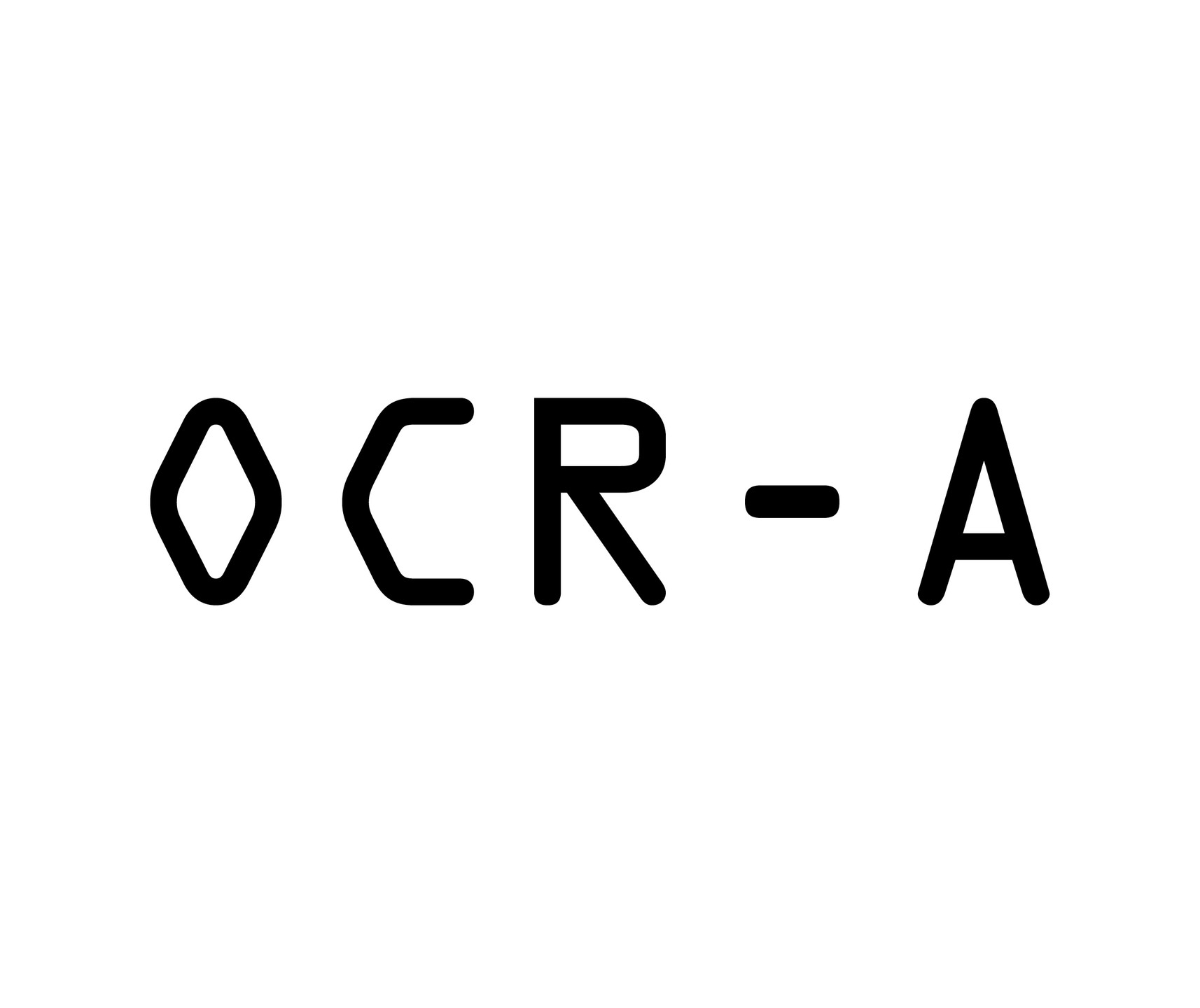 American Type Founders. OCR-A. 1966