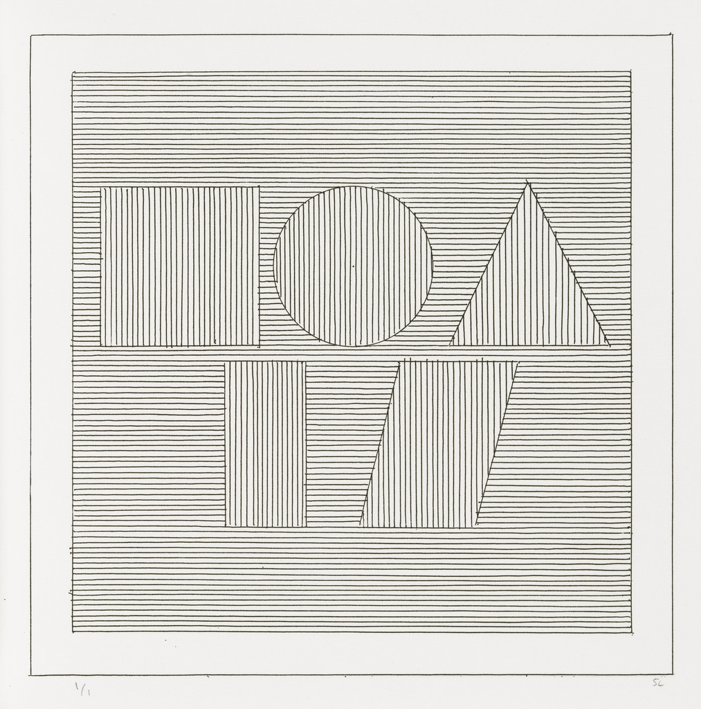 Plate (folio 59) from Six Geometric Figures and All Their Combinations, Volume II
