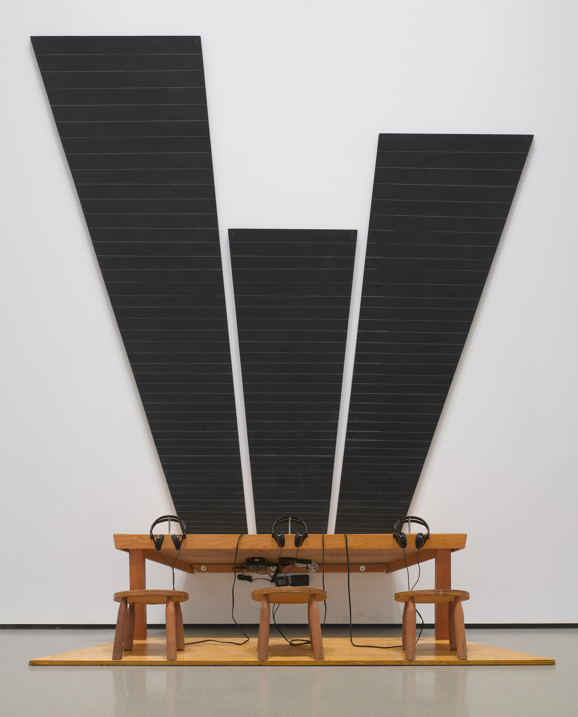 Vito Acconci. Three Columns for America. 1976