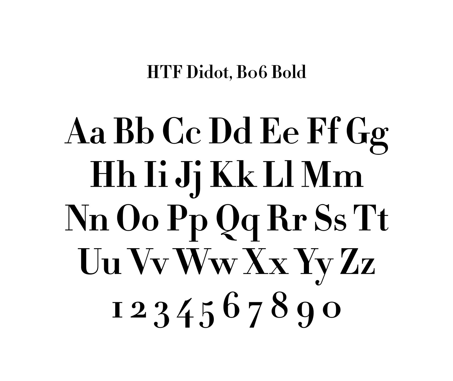 Jonathan Hoefler. HTF Didot. 1991