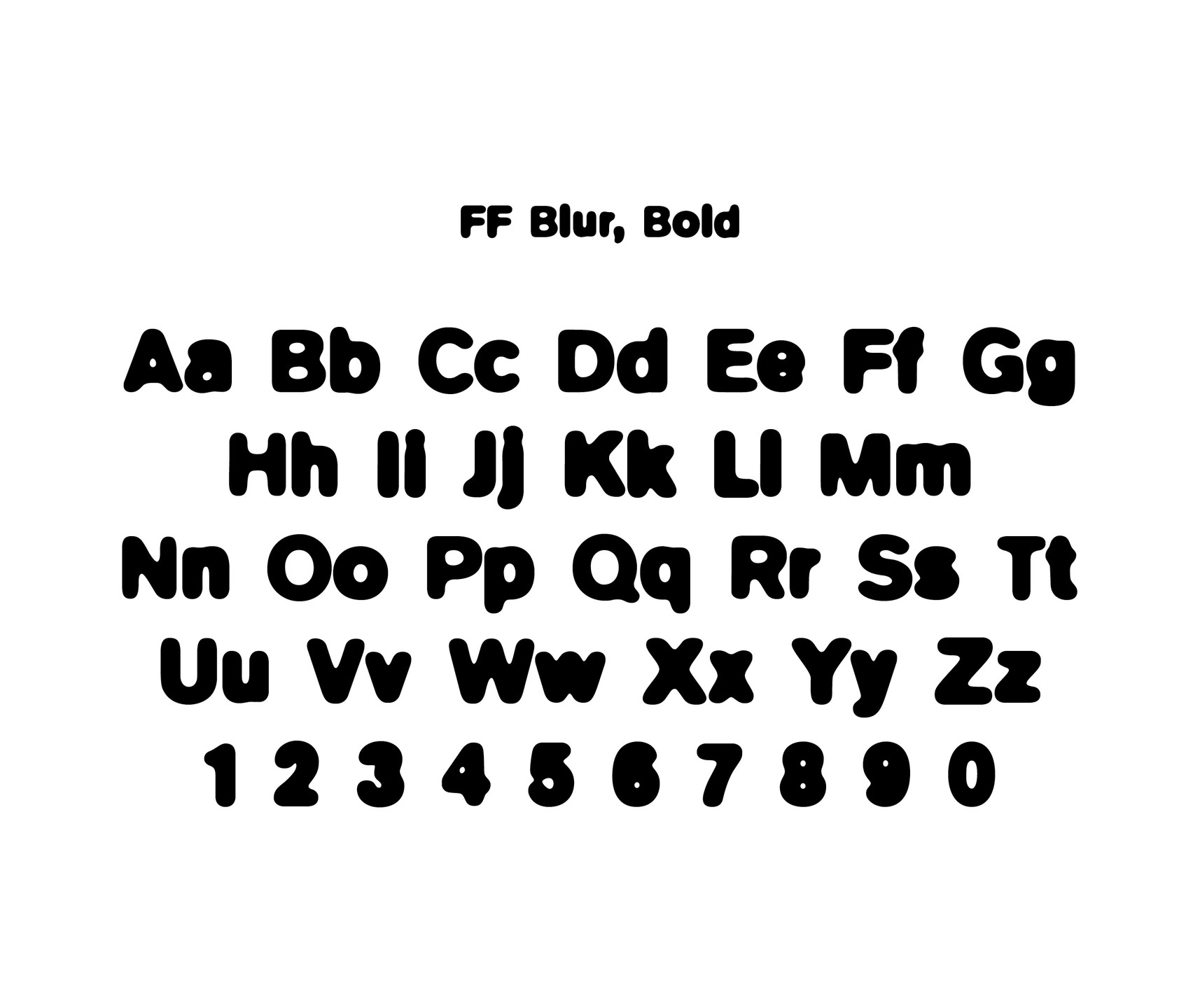 Neville Brody. FF Blur. 1992