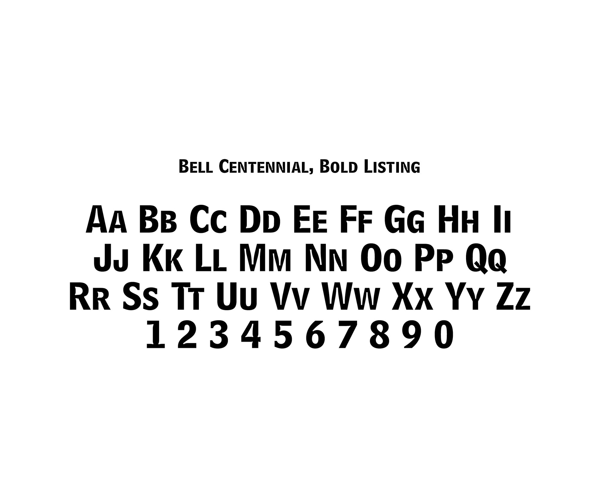 Matthew Carter. Bell Centennial. 1976-1978 | MoMA