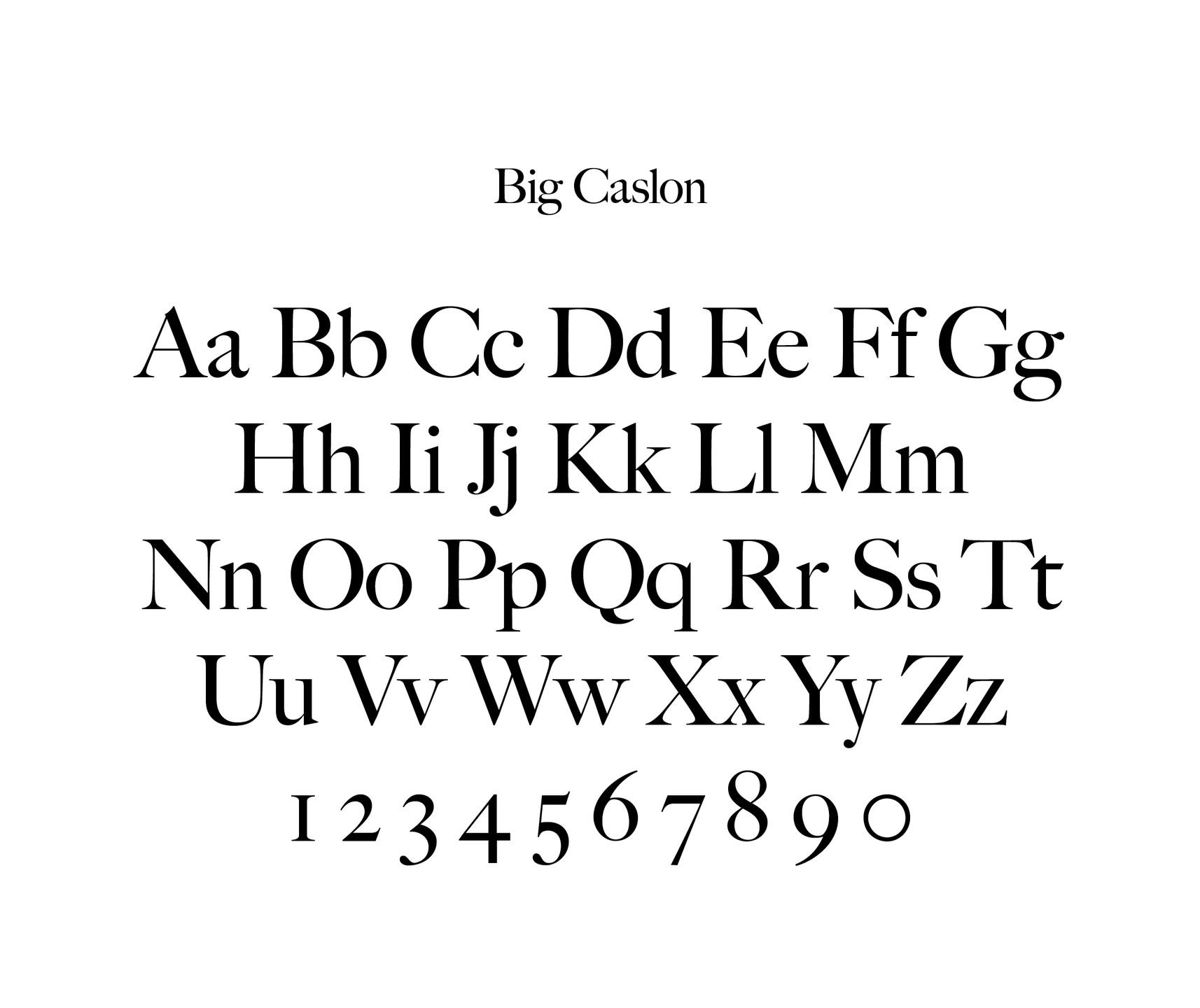 Matthew Carter. Big Caslon. 1994
