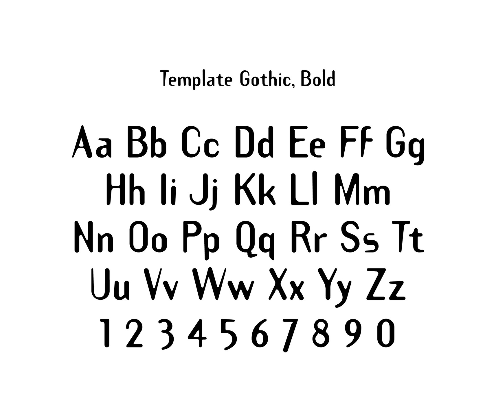 Barry Deck. Template Gothic. 1990