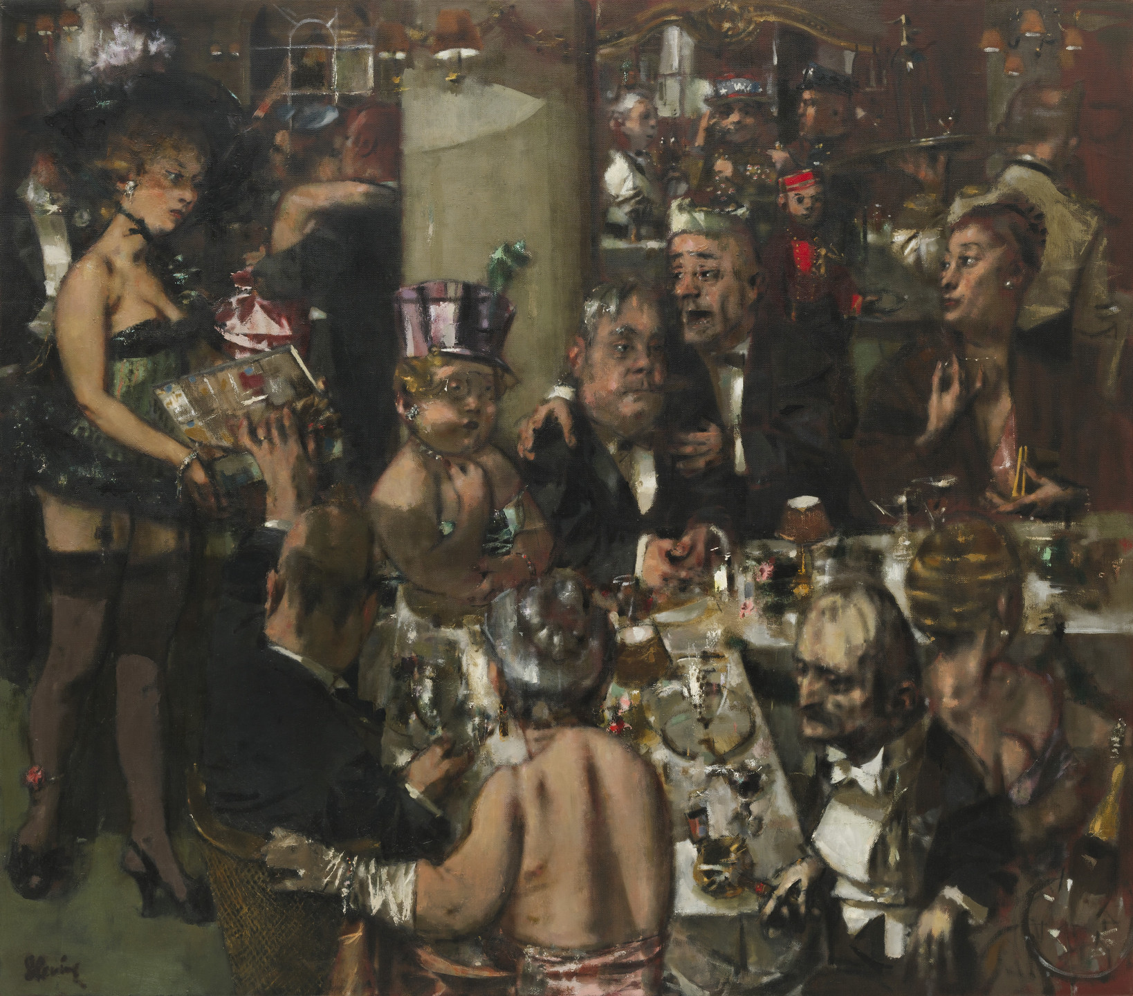 Jack Levine. Election Night. 1954