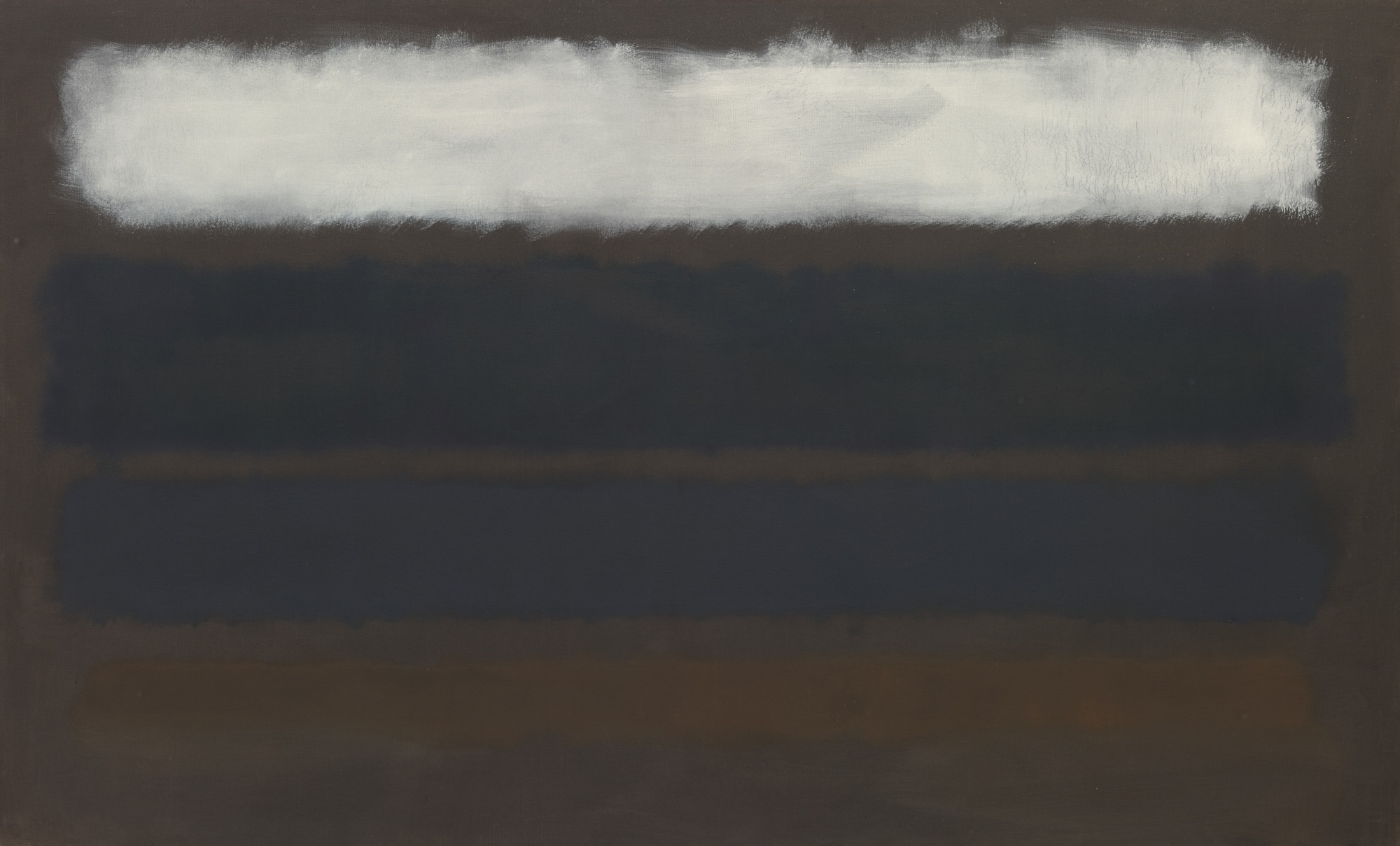 Mark Rothko. No. 14 (Horizontals, White over Darks). 1961