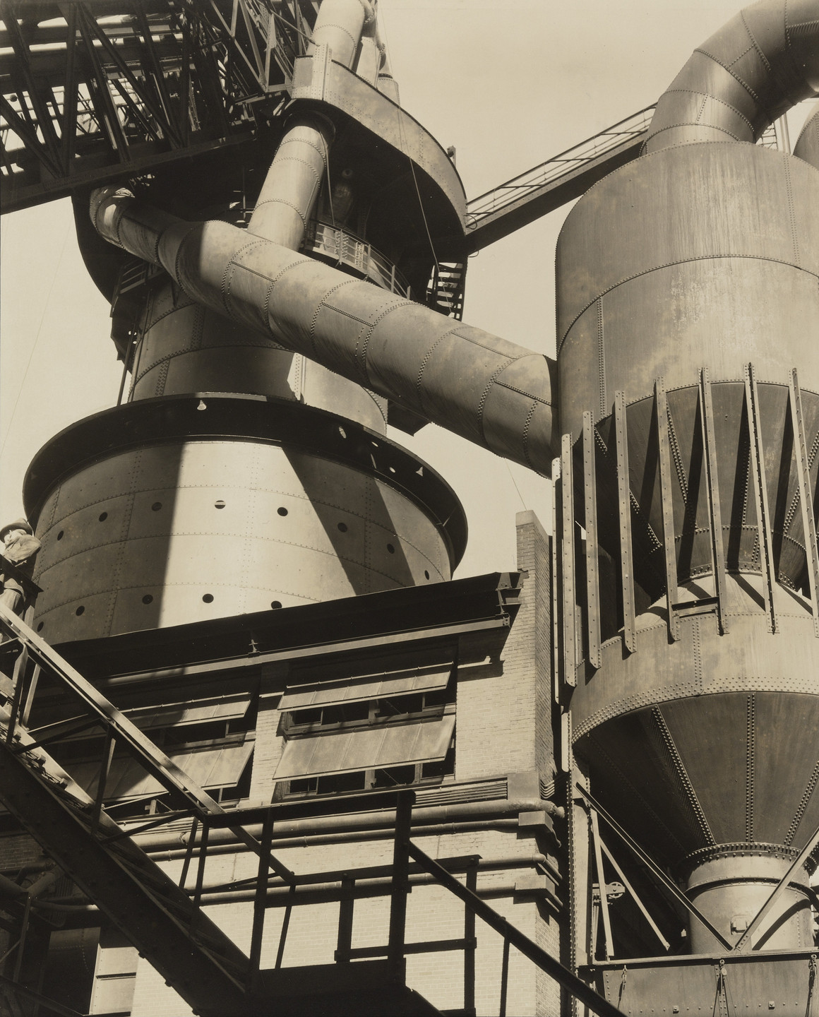 Charles Sheeler. Ford Plant, River Rouge, Blast Furnace and Dust Catcher. November 1927