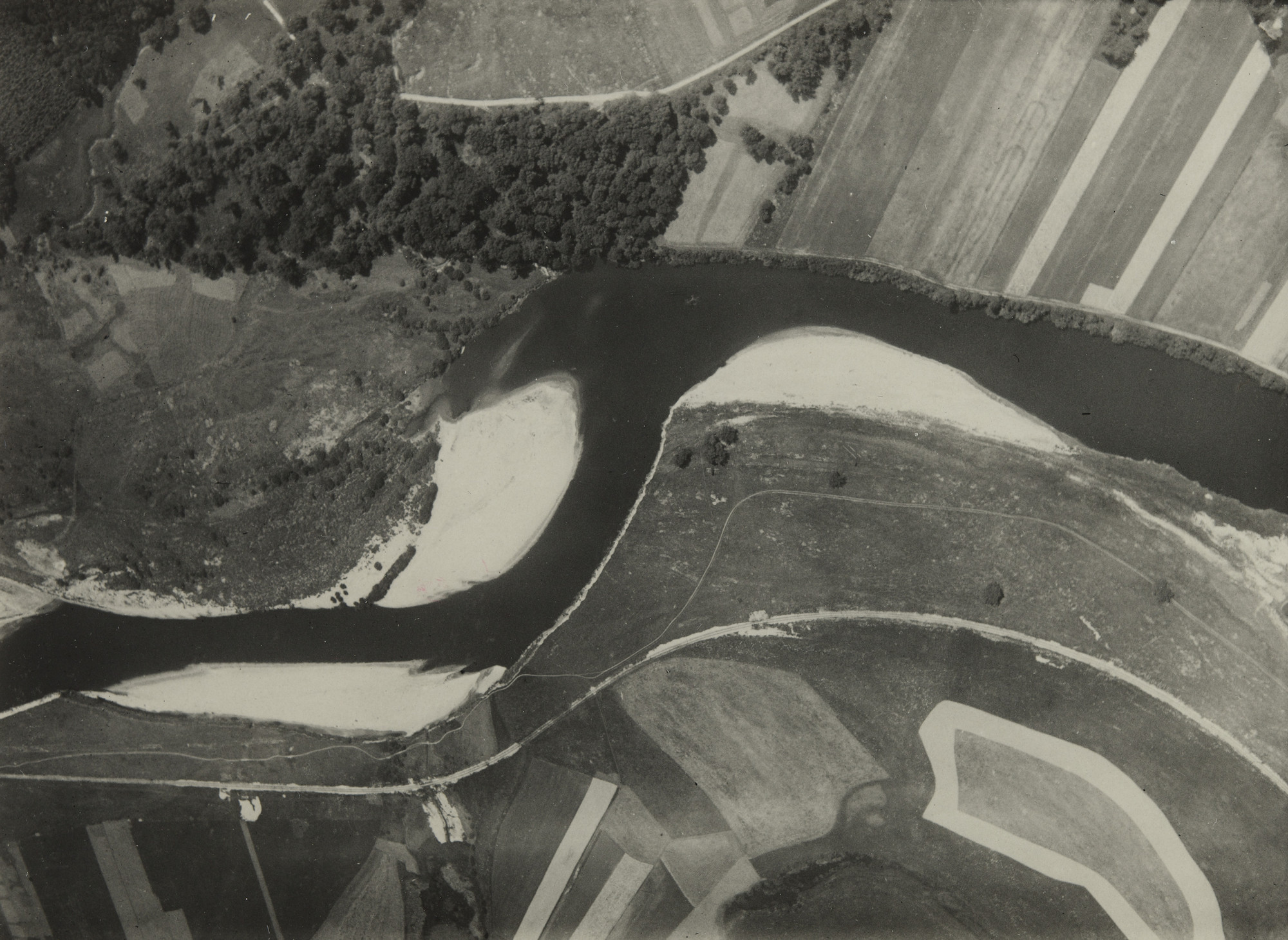 Robert Petschow. The Course of the Mulde with Sand Deposits in the Curves