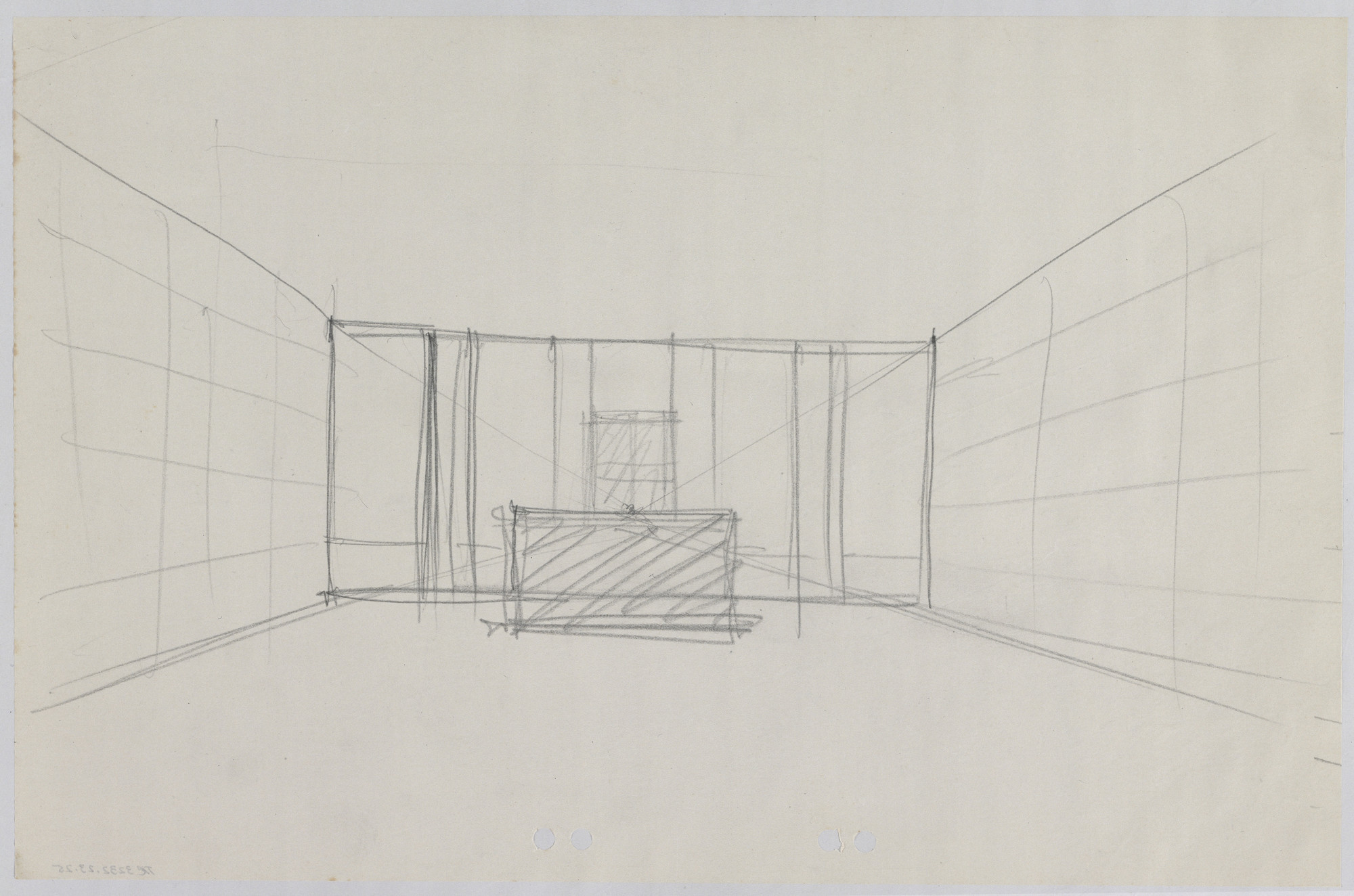 Ludwig Mies van der Rohe. Neue Wache War Memorial Project, Berlin