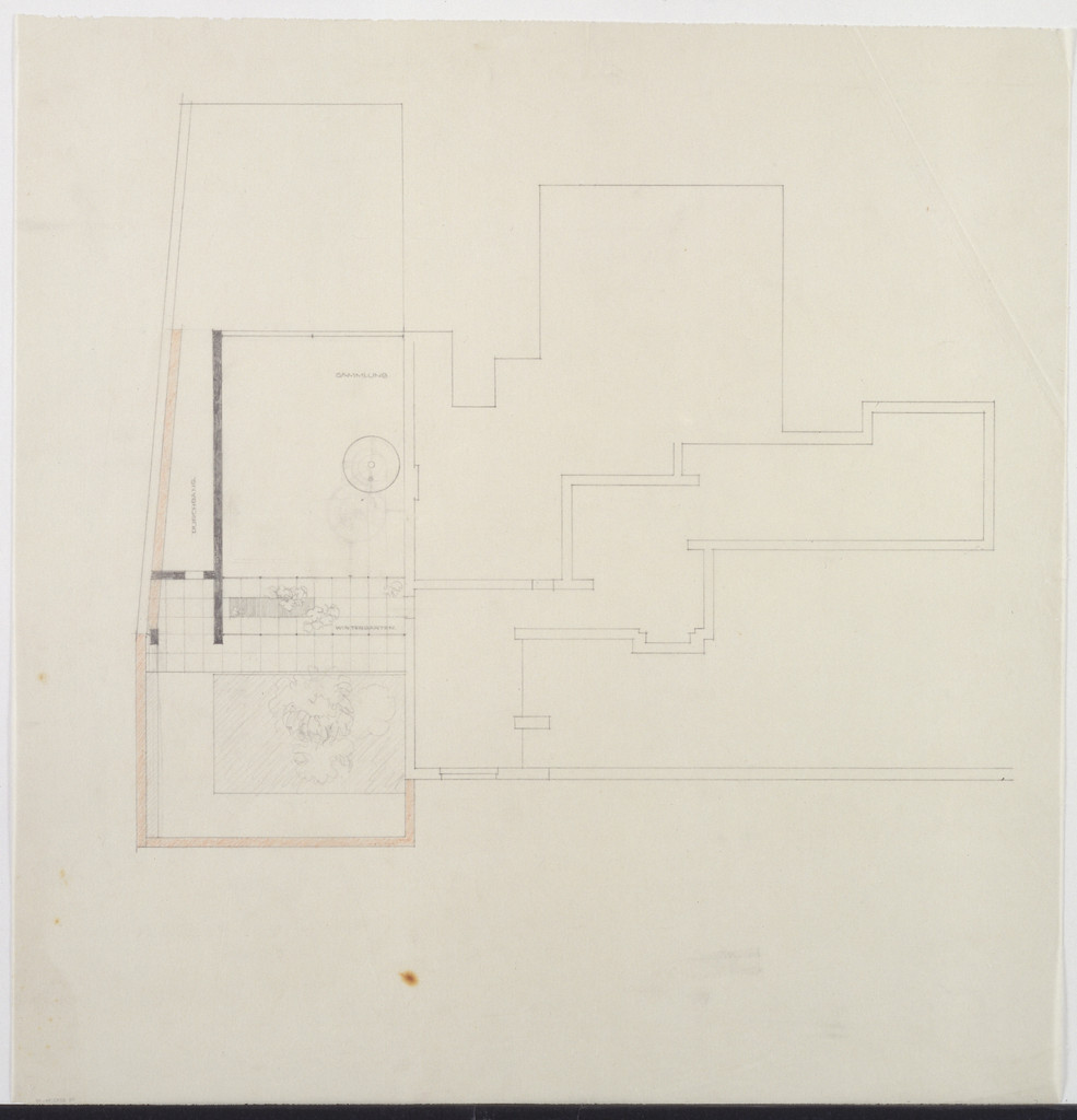 Wolf House, Gubin, Poland, Plan. Roof, partial detail.