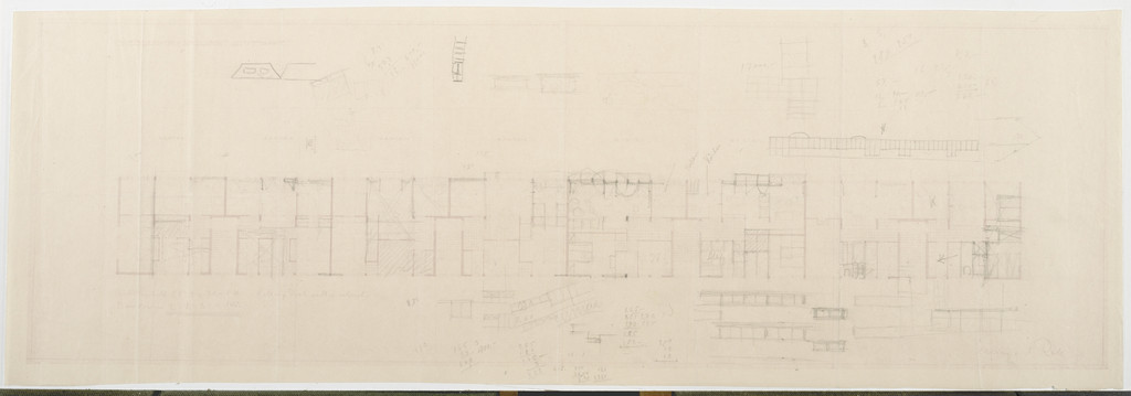 Weissenhof Apartment House, "The Dwelling" Exhibition, Stuttgart, Germany (Upper floor plan)