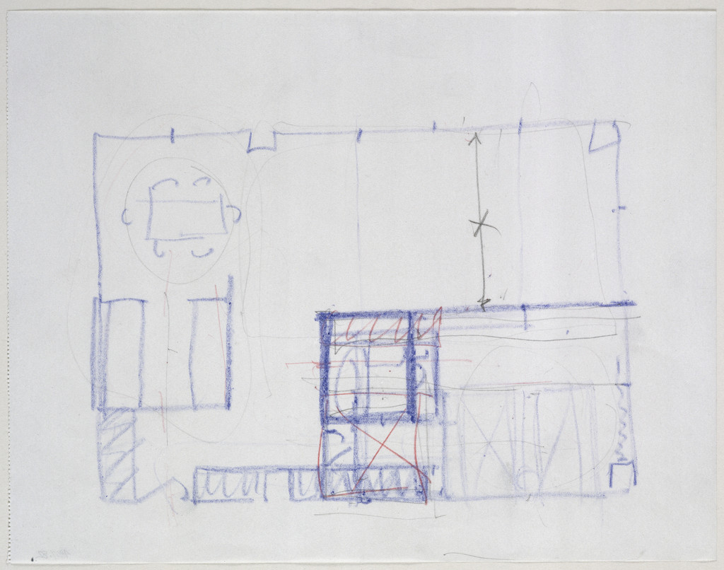 860/880 Lake Shore Drive Apartment Building, Chicago, Illinois, Floor plan sketch