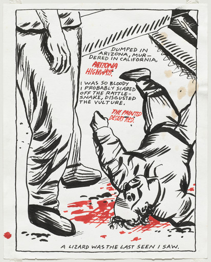 Raymond Pettibon. No Title (Dumped in Arizona...). 1984