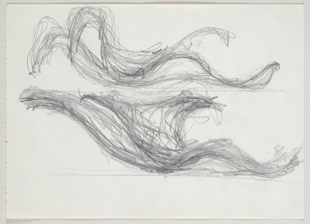 Seagram Building, New York City, New York, Plaza sculpture sketch