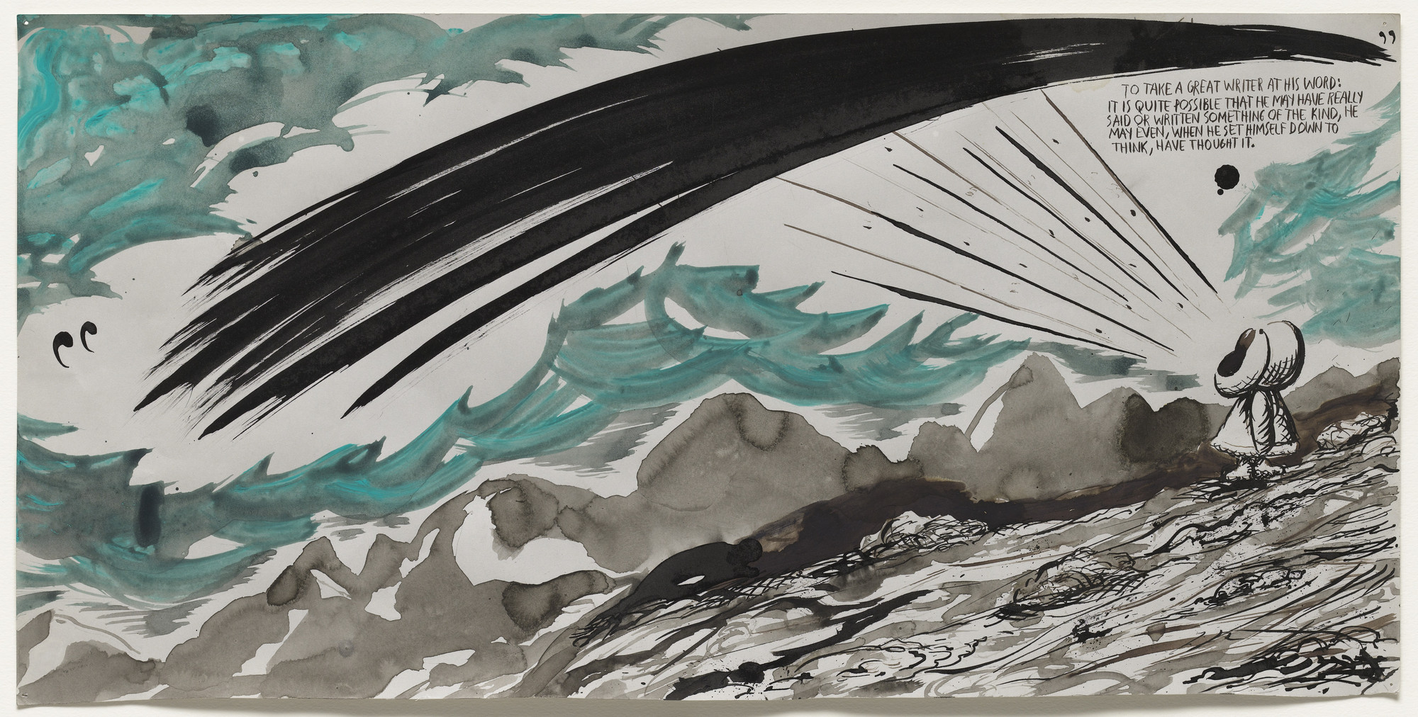 Raymond Pettibon. No Title (To take a...). n.d.